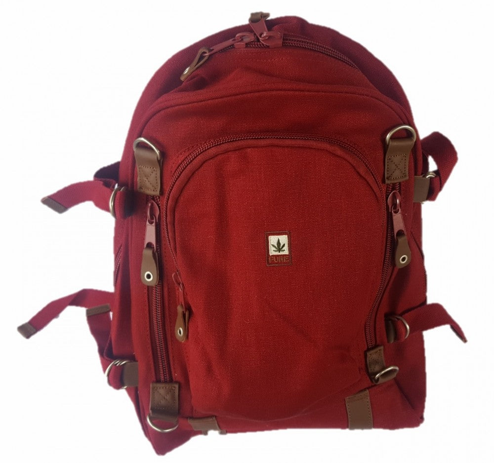 Rucksack HF-0001 Pure Hanf bordeaux